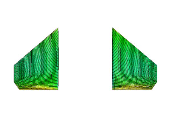 FlightStream Example Mesh for the Horizontal Stabilizers